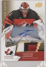 2020 Team Canada Juniors Hlinka Autos 173/199 Tristan Lennox #21 Patch Auto 1vd
