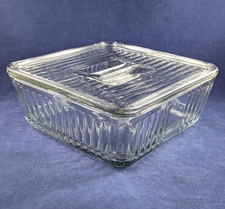 Anchor Hocking Vintage Style Reproduction Bake n Keep Glass Refrigerator Dish