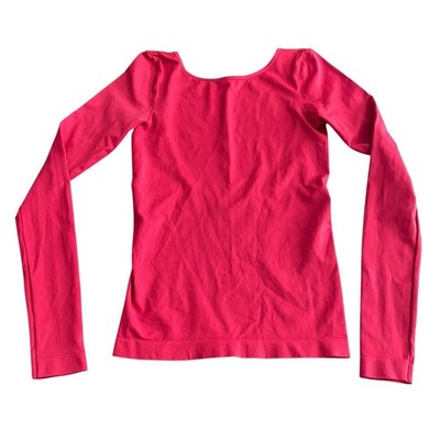 NWOT Free People Intimately Free Red Top XS/S Open Back Long Sleeve Light Weight