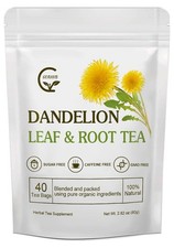 GORNVB Organic Dandelion Leaf Root Tea, Supports 40 Count Pack of 1