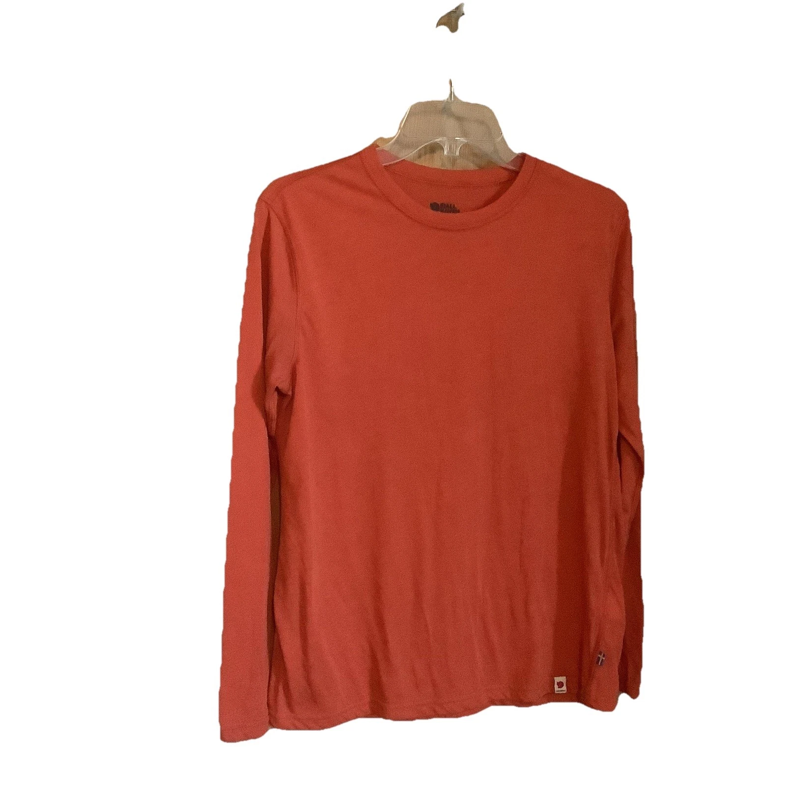 Fjallravan Womens High Coast Lite Top Base Layer Size M Orange Long Sleeve