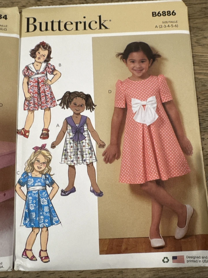 Lot of 2 Butterick Kids Children’s Clothes Pattens - Image 2 of 4