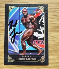 HUNTER LABRADA SIGNED 2021 MR OLYMPIA CARD RACC BODYBUILDER IFBB PRO C