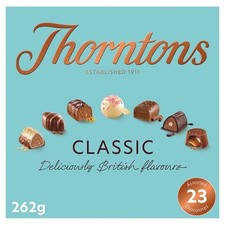 Thorntons Classic Collection Milk, Dark & White Chocolate Gift Box 262g Pack of6