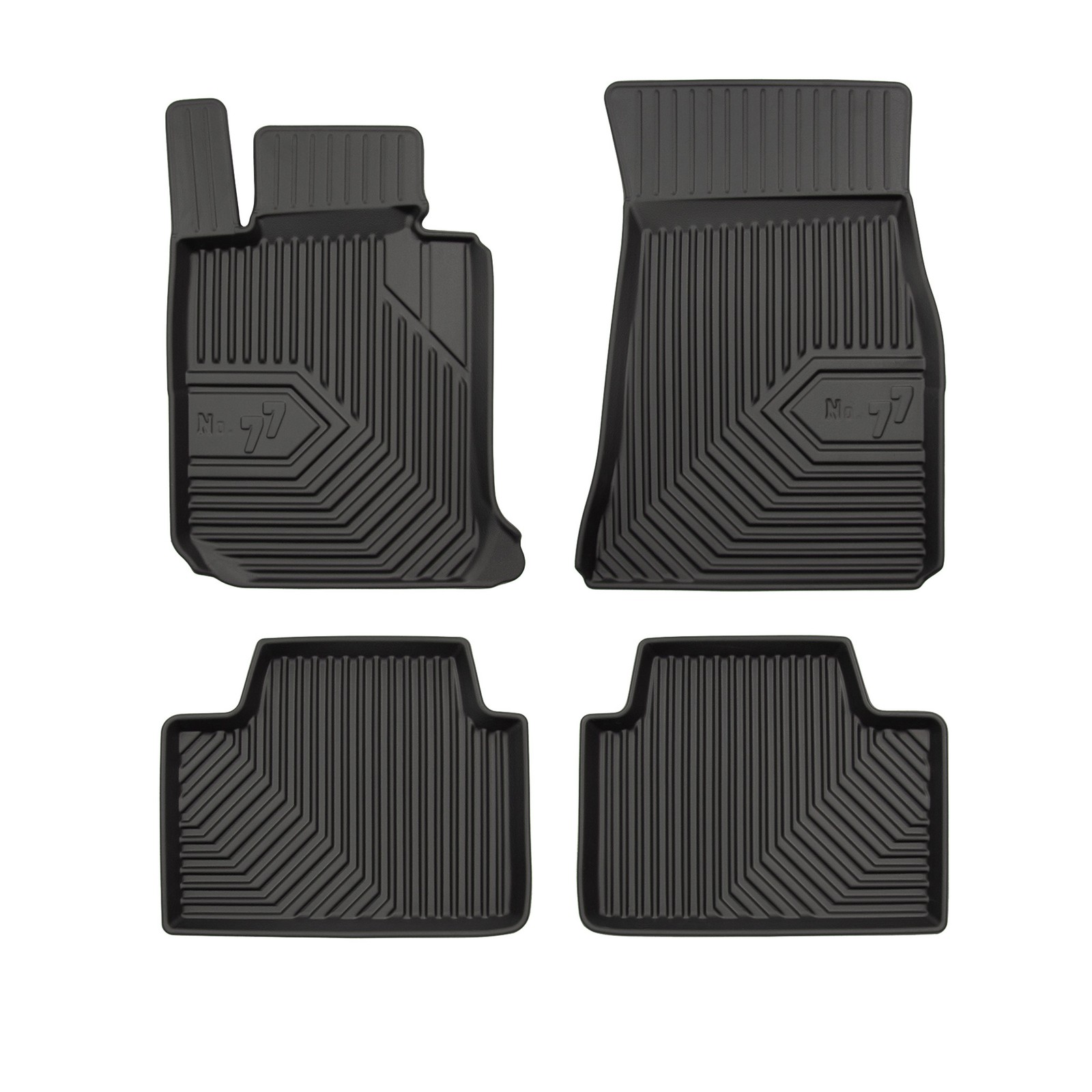Tapis de sol pour BMW Série 3 G20 G21 2018-2026 TPE noir 4 pièces