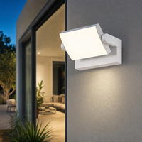 Wandleuchte AußEn Wandlampe Fassadenleuchte Verstellbar Weiß LED L 21,2 Cm