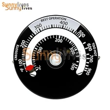 Alloy Magnetic Stove Flue Pipe Thermometer Temperature Gauge For Wood Burner 