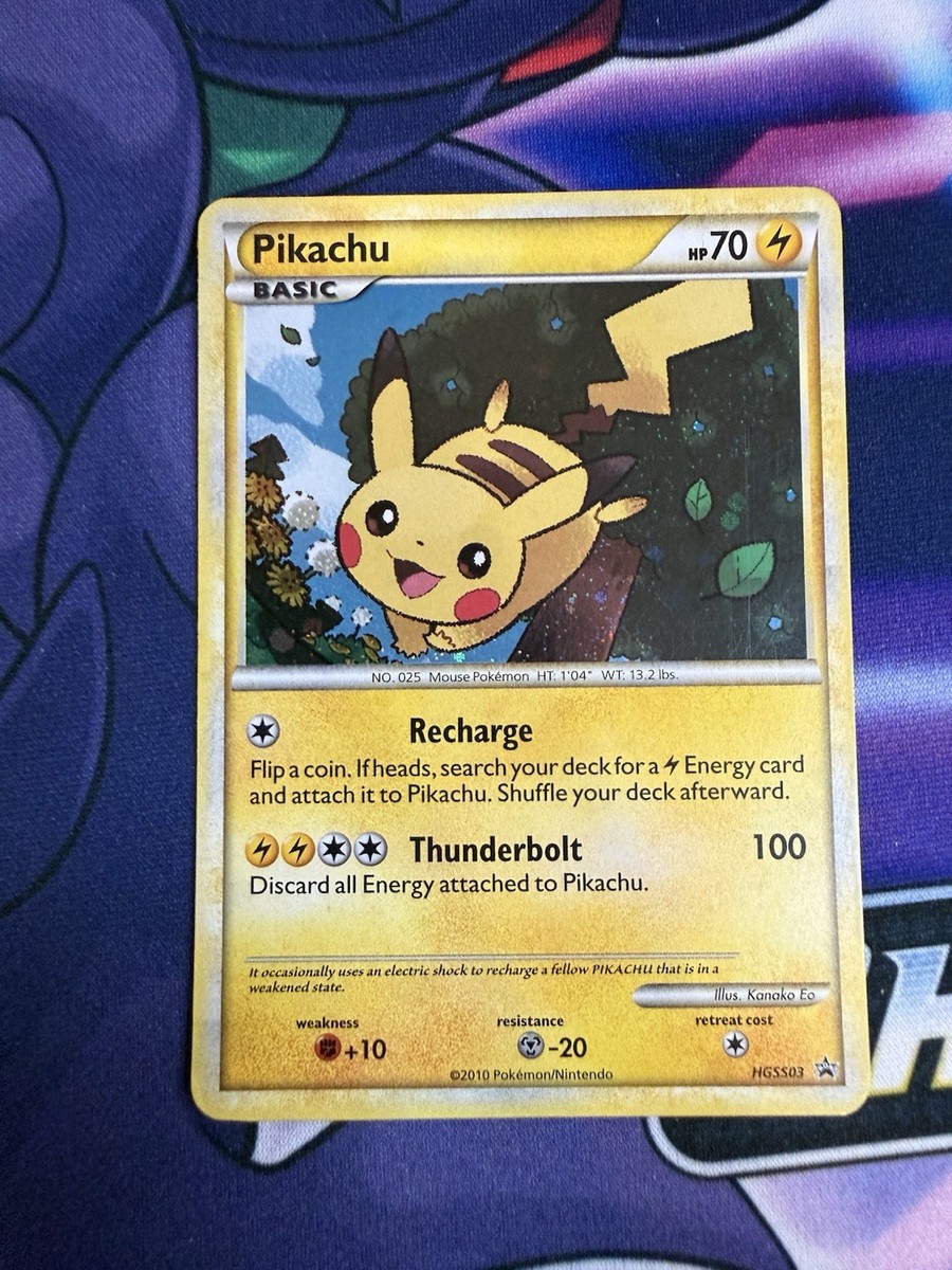 Pikachu HGSS03 HGSS Black Star Promo Pokemon Card | eBay