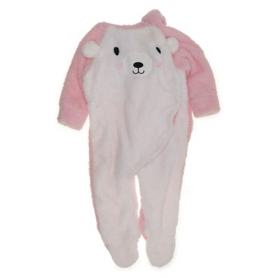 Dopo Dopo, Freizeit Overall, Größe: 74, Weiß/Pink, Baumwolle/Polyester #U6V