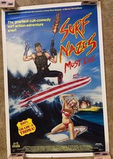Surf Nazis Must Die 1987 Horror Movie Poster 27x40.5 Gail Neely Rolled
