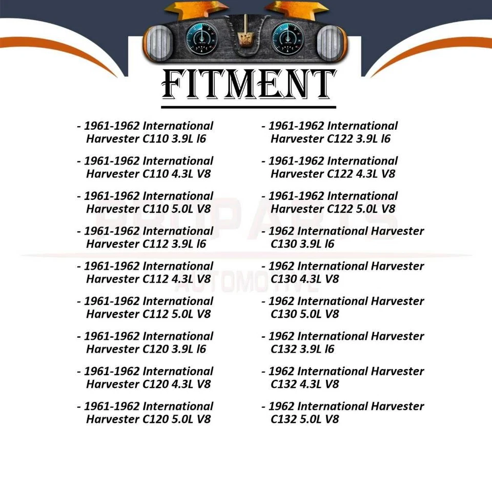 Manguera de freno trasera Sunsong 2x para International Harvester C110 1961-1962 3,9 L Foto 4 de 4