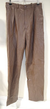 Y6 Women's Vintage Simona Simoni Italy 44 Light Brown Leather Pants