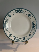 Homer Laughlin Best China Restaurant Ware Blue Nautical Travel 7” Plate MCM