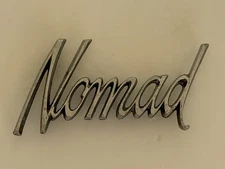1960's Chevrolet Chevy Nomad Fender Script Emblem Badge Metal Great Shape
