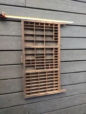 Hamilton MFG Co Vintage Wood Printers Drawer Letterpress Tray Shadowbox Decor
