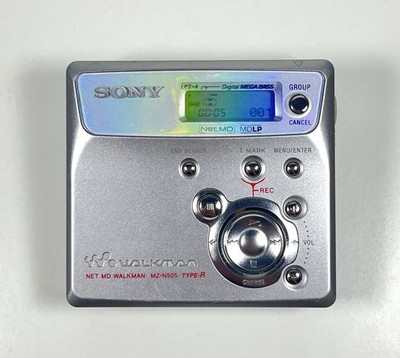 Sony Walkman MZ-N505 Type-R MD MiniDisc Player Recorder Silver | Tested Working
