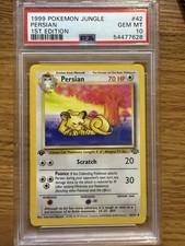 1999 Pokemon Jungle 1st Edition #42 Persian - PSA10 GEM MINT on eBay