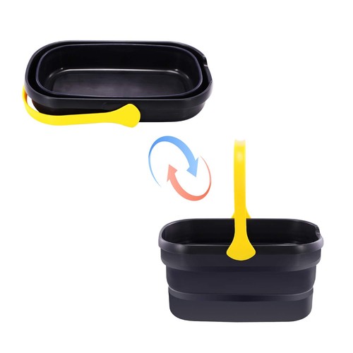 Collapsible Plastic Bucket Mop Bucket 10L (2.6Gallon) Cleaning Washing Basket... - 第 5/7 張圖片