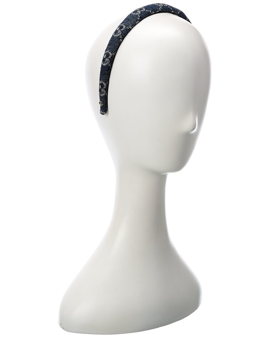 Повязка на голову Gucci Gg Supreme Женская синяя M 37090₽