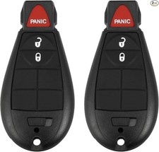 Replacement Keyless Entry Remote Car Key Fob 2pcs 433Mhz for Grand Caravan Chall