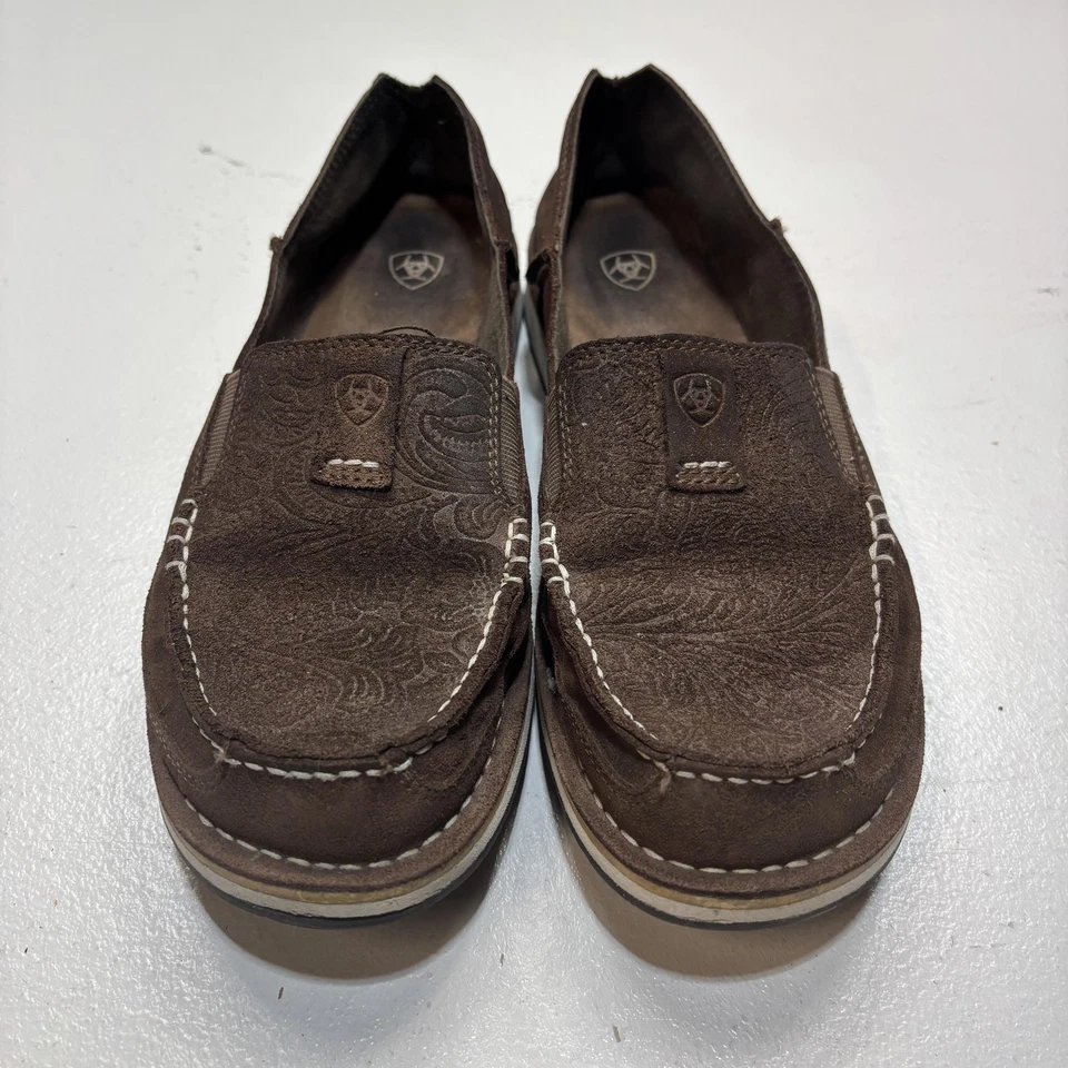 Ariat Shoes Womens Size 10 Brown Leather Cruiser Slip On Loafers Casual Comfort - Image 2 of 4