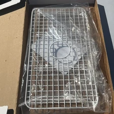 Shaws WSG3018WH-C Lancaster Stainless Steel Basin Rack, White, 26"x14"