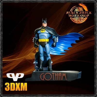 Batman Anim 3D Print Figurine UNPAINTED from 3DXM Chibi /chi bi/SD Style