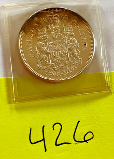 1962 XF Silver Canada 50 cent coin no reserve auction!! (426)
