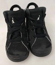 Nike Air Jordan 6 DX6179-001 Black Shoes Sneakers Boys Toddler Size 8C 2022