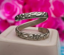 Solid 925 Silver Adjustable Ring Handmade Statement Boho Ring All Size SR656