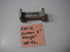 KW-12 K Band  WR-42 (18-26 GHz)  Airtron 2" straight 2" brass WG READ