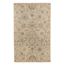 Contemporary Floral Wool Rug Hand Tufted Modern Area Carpet 5x8 8x10 9x12