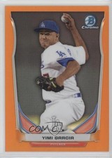 2014 Bowman Chrome Prospects Orange Refractor 21/25 Yimi Garcia #BCP43 1x0