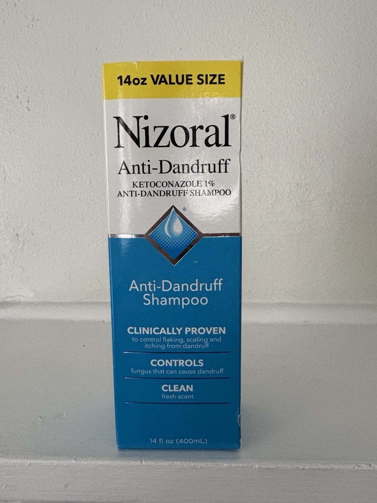 Nizoral Anti-Dandruff Shampoo Cleans & Controls 14 oz Exp 03/2026