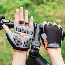 Breathable Half Finger Cycling Gloves Men Women Anti-Slip Fitness Gym Training