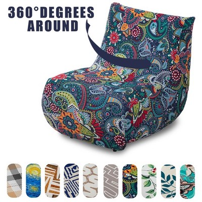 Printed Lazy Sofa Cover, Stylish Stretch Furniture Protector for Home Decor