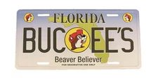 Buc-ees Florida Collectible Booster License Plate
