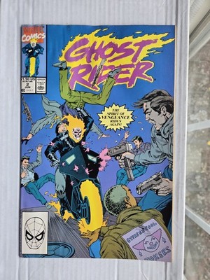 Ghost Rider #2 App Danny Ketch Ghost Rider 1st App Blackout Marvel Comics 1990