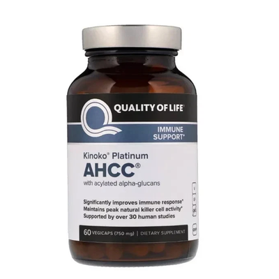 #ad #ad Quality of Life Kinoko Platinum AHCC 750mg Immune Support Supplement 60 vegicaps $45.71