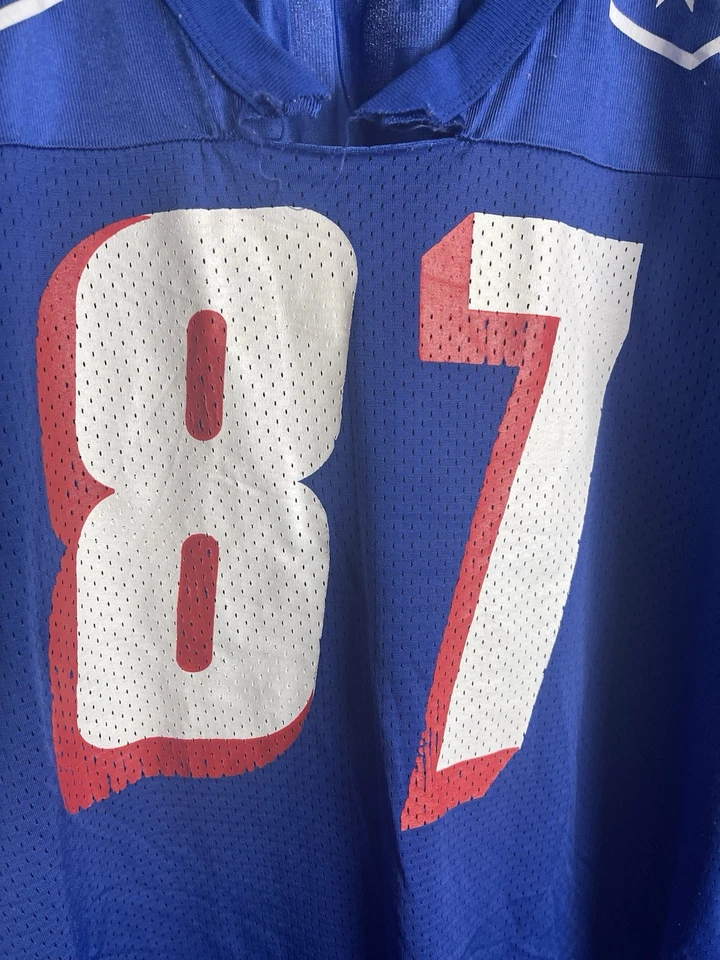 Camiseta deportiva vintage de los New England Patriots Ben Coates #87 campeón de fútbol americano de la NFL talla 44 Foto 2 de 4