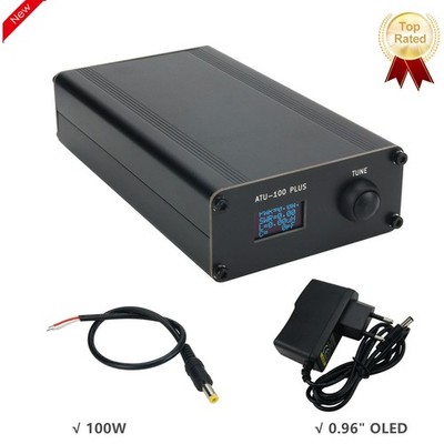 ATU-100 PLUS 100W Open Source Shortwave Automatic Antenna Tuner w/ 12V Charger #