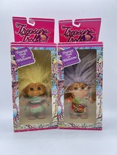 ACE Novelty Treasure Trolls with Wishstone Lot of 2 Original Boxed Dolls