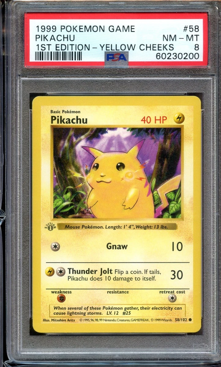 Pikachu Pokémon TCG Common Base Set Individual Collectible Card
