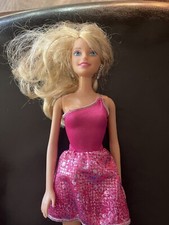 2010 Mattel Barbie Doll Long Blonde Hair Pink Summer Party Dress Toy 11