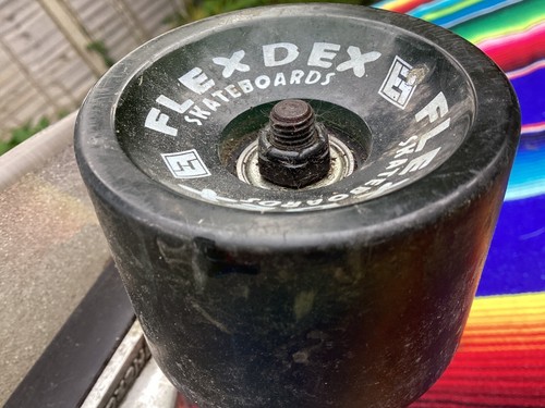 Vtg FLEXDEX Neon LED Light Skateboard Clear Fiberglass USA Longboard Cruiser - Picture 10 of 15
