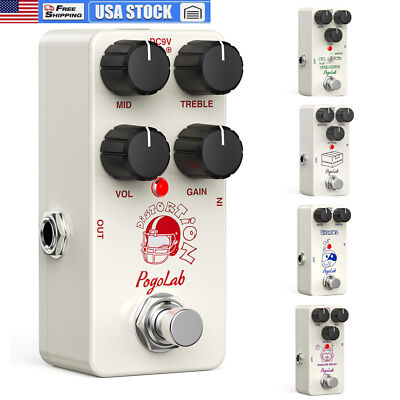 Pogolab Guitar Effect Pedal True Bypass DC 9V Mini Pedal for Electric Guitar US