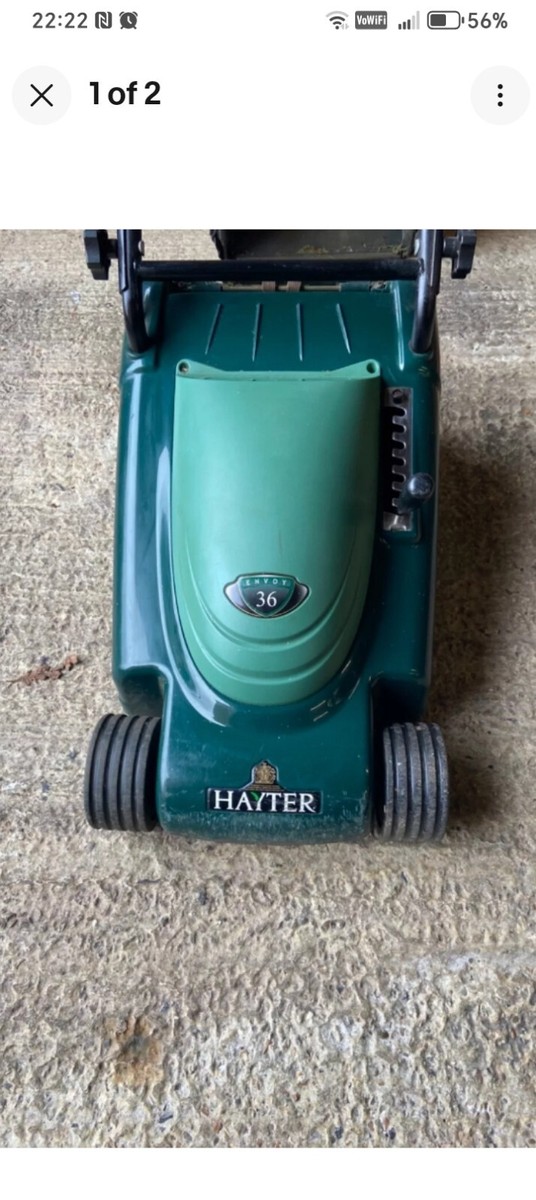 HAYTER ENVOY 36 ELECTRIC MOWER PAIR OF FRONT WHEELS UK