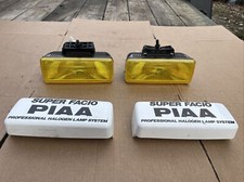 Piaa 70 Halogen Fog Lights Lamps 130w New Nos 7051 See Pics Yellow Vintage