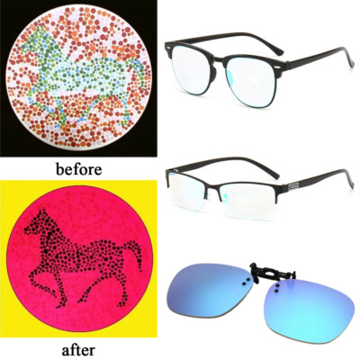 Mens Color Blind Corrective Glasses For Red Green Blindness Eyesight  Improvement