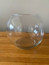 One Glass Bubble Bowl 6.5" H x 8" diameter 1 Gal Fish Bowl Vase
